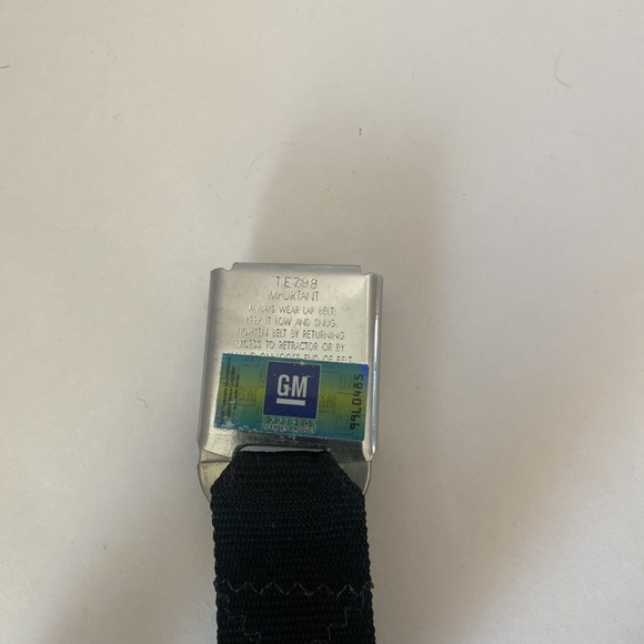Buckle-Down Belt.  Seatbelt Fashion Belt Chevy GM Black Unisex - Pretty Cool! - Picture 4 of 5